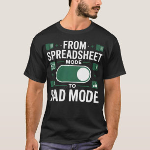 Camiseta Pai Planilha Organizado Dia dos Pais
