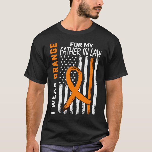 Camiseta Pai político laranja EM Multiple Sclerosis Awarene (Frente)