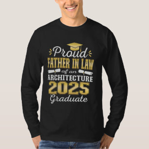 Camiseta Pai político super orgulhoso Graduado em Arquitetu