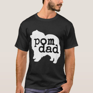 Camiseta Pai Pom do Pôr do Cão Pomerano