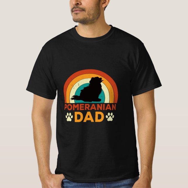Camiseta Pai Pomerânia Retro (Frente)