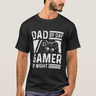 Camiseta Pai Por Dia Jogador Por Noite Engraçado Pai Jogand