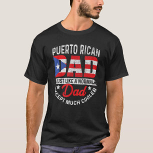Camiseta Pai Porto-riquenho Engraçado dia de os pais Igual 