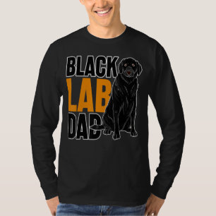 Camiseta Pai Preto Cachorro Cão Pai de Animais de Companhia