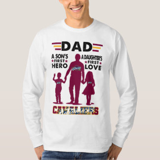Camiseta Pai primeiro herói de um filho o primeiro amor de 