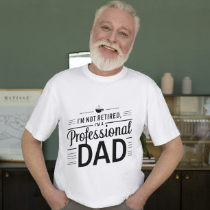 Camiseta Pai Pro: Super Pai Aposentado Humorístico
