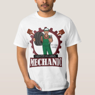 Camiseta Pai profissional mecânico de automóveis moderno