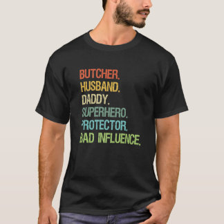 Camiseta Pai protetor contra super-herói do Pai Butcher Hus