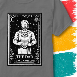Camiseta Pai Protetor Símbolo do Pai Arte da Carta de Tarot