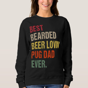 Camiseta Pai Pug De Cerveja De Melhor Carborda Já