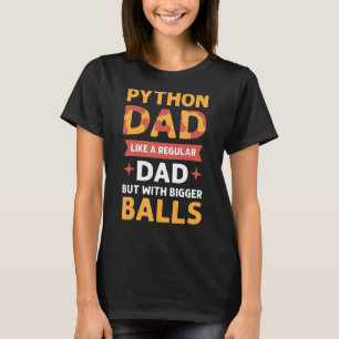 Camiseta Pai Python. Herpetólogos. Royal Python Banana Ba