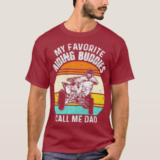 Camiseta Pai Quad Meus Amigos Andando Favoritos Presente AT