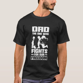 Camiseta Pai que luta pela liberdade Dia dos Pais