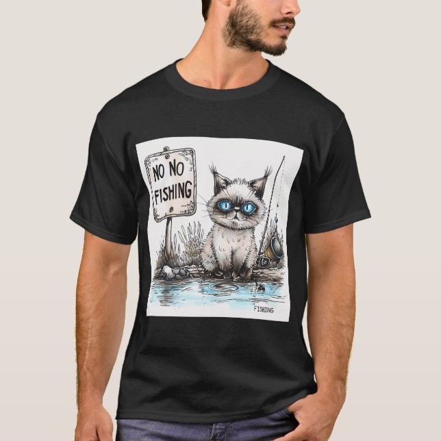 Camiseta pai que pesca (Frente)
