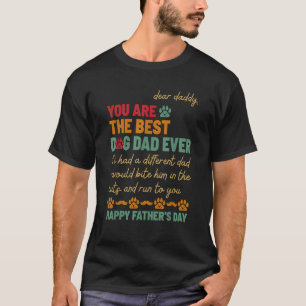 Camiseta Pai Que Seja O Melhor Pai De Cachorro De Todos Os
