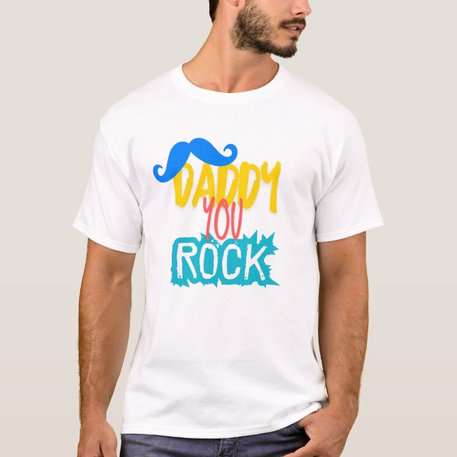Camiseta Pai Que Você Rocha (Frente)