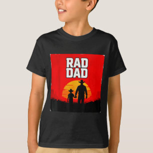 Camiseta Pai radical estilo western pai e filho caminhando