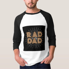 Camiseta Pai Radical Legal Branco Marrom Preto Dia dos Pais