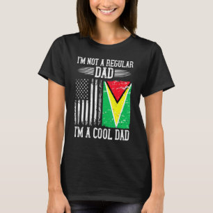 Camiseta Pai Raiz Guyana, Bandeira Americana do Guiana