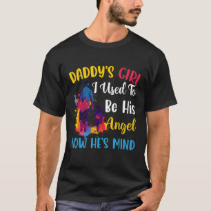 Camiseta Pai Rapariga Meu Pai É Meu Anjo Roupa 7