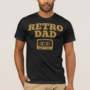 Camiseta Pai retrô - Design de cassete de vinheta para pai