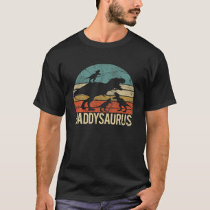 Camiseta Pai Retro Dinossauro Daddysaurus Dia Pai