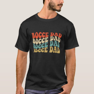 Camiseta Pai Retro Vintage de Bocce   Fã de Jogador de Bola