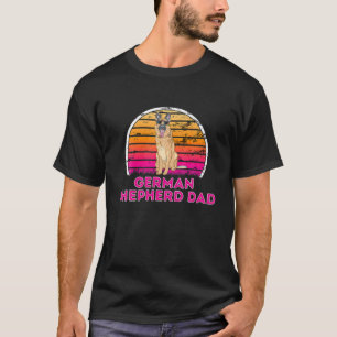 Camiseta Pai RetroGerman shepherd legal - Pais Cachorros do