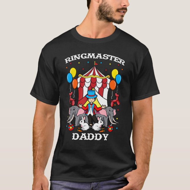 Camiseta Pai Ringmaster Funcionarios de evento Circus  Ring (Frente)