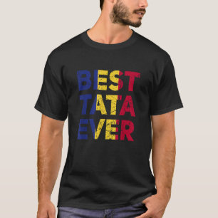Camiseta Pai romeno Tata Padre Melhor Tata do Dia dos Pais
