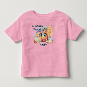 Camiseta Pai Rosa Pumpkin Queda Borboletas Nebula Rapariga