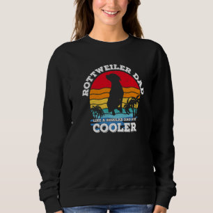 Camiseta Pai Rottweiler da Melhor Vintagem Retroativa Dia d