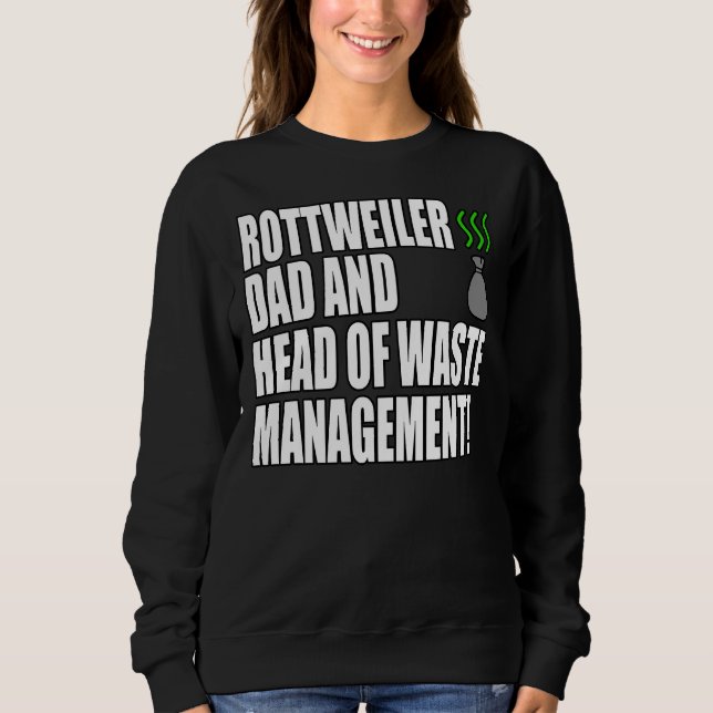 Camiseta Pai Rottweiler Engraçado (Frente)