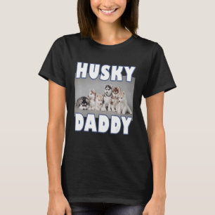 Camiseta Pai rouco Siberian Husky puppp para cão Rouco