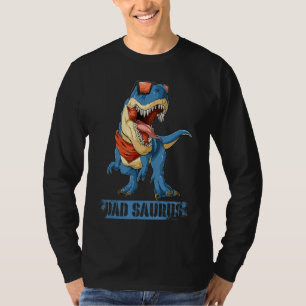 Camiseta Pai Saurus Rex Dinosaur Men Dia de os pais Stepdad
