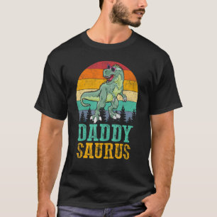 Camiseta Pai Saurus Rex Dinossaur Família Dia de os pais Ho