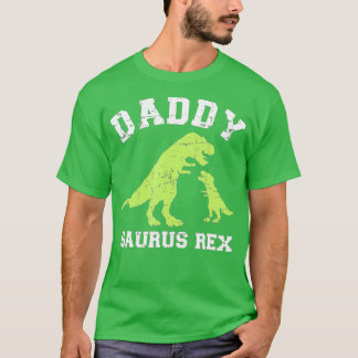 Camiseta Pai saurus rex dinossauro presente para o dia de o