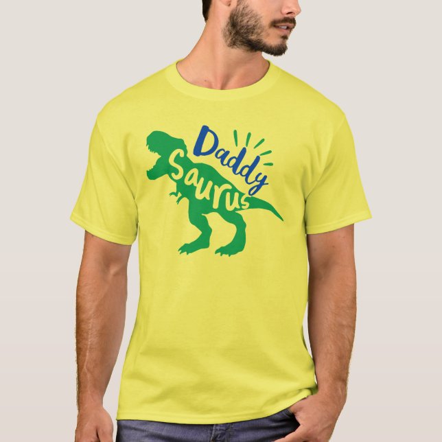 Camiseta Pai Saurus T-Rex Silhouette (Frente)