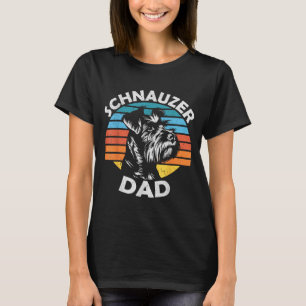 Camiseta Pai Schnauzer Cachorro Pet Dia dos Pais Engraçado 