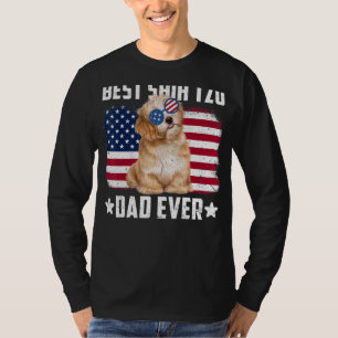 Camiseta Pai Shih Tzu Melhor Bandeira Americana