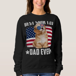 Camiseta Pai Shih Tzu Melhor Bandeira Americana