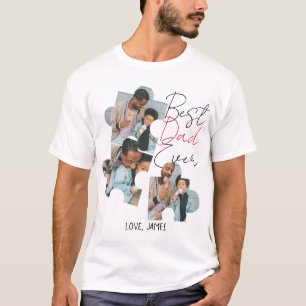 Camiseta Pai Simples Melhor de Todos Simples Foto Dia dos P