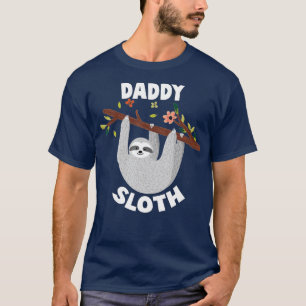 Camiseta Pai Sloth Matching Family s for MenWomen