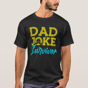 Camiseta Pai Sobrevivente Piada Mustache Dia de os pais Fel
