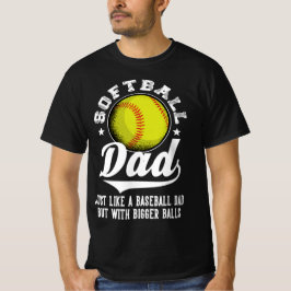Camiseta Pai Softball Engraçado