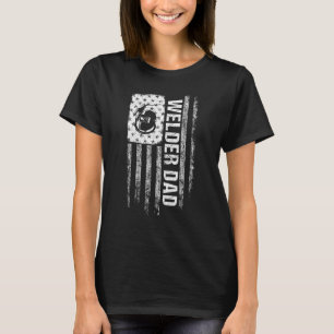 Camiseta Pai Soldador - Bandeira Americana Incomodada