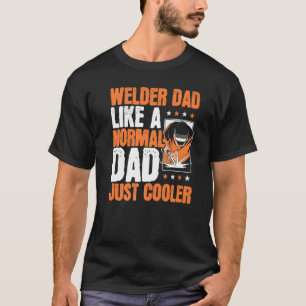 Camiseta Pai Soldador Homem Trabalhador Do Aço Papai Vovô S