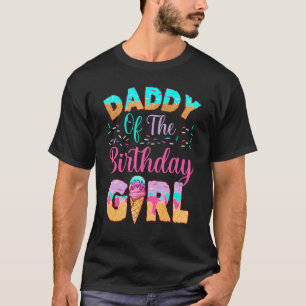 Camiseta Pai sorvete Da Família Birthday Girl Matchi