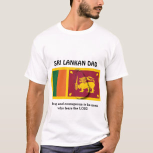 Camiseta PAI SRI LANKAN   Forte coragem   Personalizado