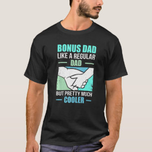 Camiseta Pai Stepdad Bonus Etapa Pai Ideia de Aniversário